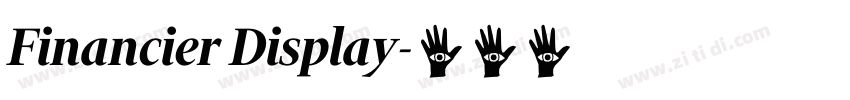 Financier Display字体转换